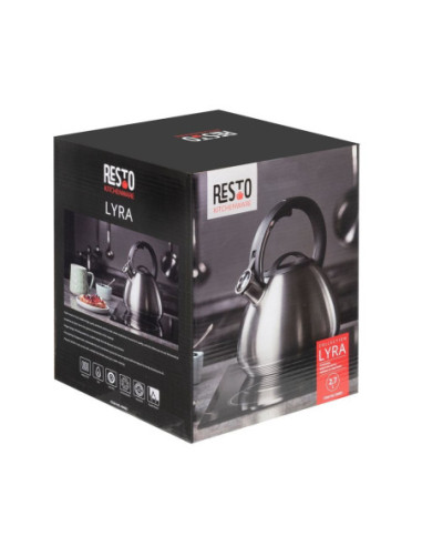 TETERA CLASICA RESTO CON SILVADOR 2.7 LTS ACERO INOXIDABLE INDUCCION BLANCA