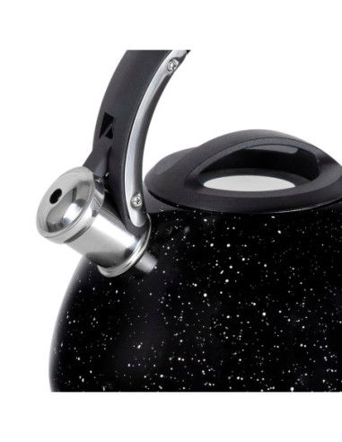 TETERA CLASICA RESTO CON SILVADOR 2.7 LTS ACERO INOXIDABLE  INDUCCION NEGRA