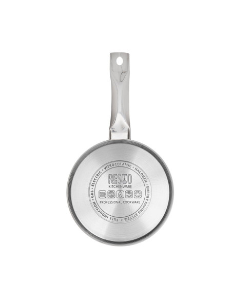 OLLA RESTO 1.9LTS CON MANGO-TAPA VIDRIO TEMPLADO PARA TODO TIPO DE COCINA ACERO INOX