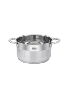 OLLA RESTO 6.2LTS CON DOS ASAS-TAPA VIDRIO TEMPLADO PARA TODO TIPO DE COCINA ACERO INOX. 2