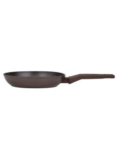 SARTEN RESTO ANTIADH. DE MARMOL 20CM ANCHO 4.2CM ALTO ALUMINIO FORJADO-MANGO BAQUELITA TODO TIPO DE COCINA NEGRO 2