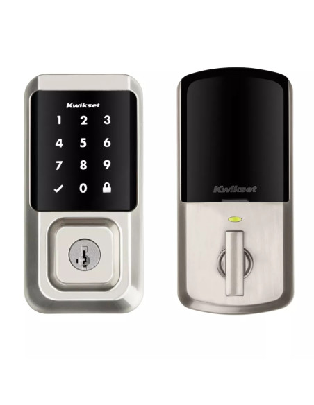 CERRADURA KWIKSET HALO SMART CON CODIGO 250 USUARIOS TACTIL HISTORIAL NIQUEL SATINADO