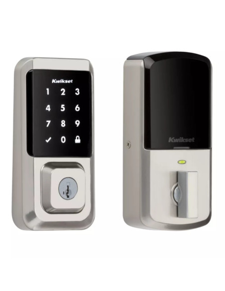 CERRADURA KWIKSET HALO SMART CON CODIGO 250 USUARIOS TACTIL HISTORIAL NIQUEL SATINADO