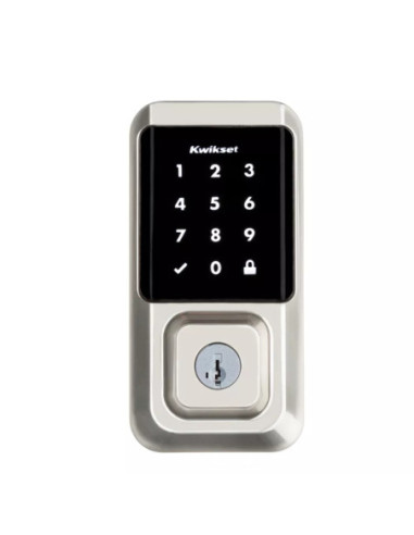 CERRADURA KWIKSET HALO SMART CON CODIGO 250 USUARIOS TACTIL HISTORIAL NIQUEL SATINADO