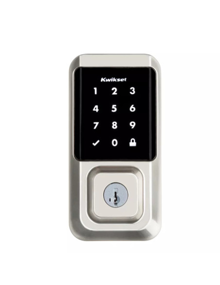 CERRADURA KWIKSET HALO SMART CON CODIGO 250 USUARIOS TACTIL HISTORIAL NIQUEL SATINADO