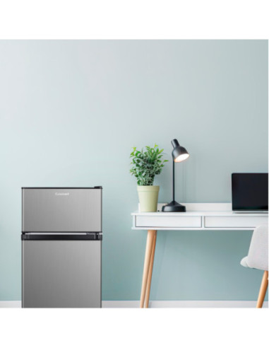 MINIBAR CUISINART 88 LTS 3.1 PIES 2 PUERTAS TERMOSTATO REGULABLE ACERO INOX.