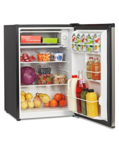 MINIBAR CUISINART 77 LTS 2.7 PIES DOBLE APERTURA LATERAL TERMOSTATO REGULABLE ACERO INOX.
