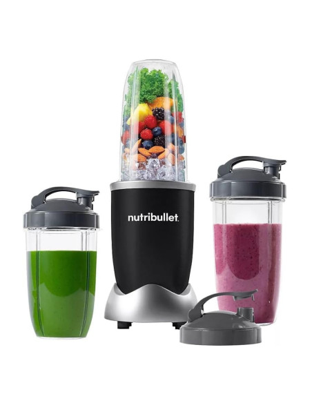 LICUADORA NUTRIBULLET 8PCS 900W JARRA PLASTICO COLOR NEGRO