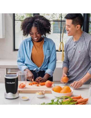LICUADORA NUTRIBULLET 8PCS 900W JARRA PLASTICO COLOR NEGRO