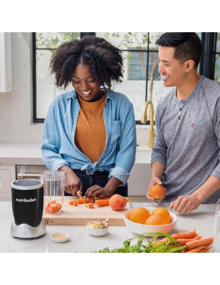 LICUADORA NUTRIBULLET 8PCS 900W JARRA PLASTICO COLOR NEGRO