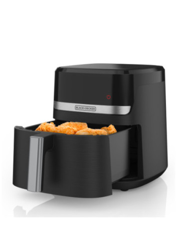FREIDORA DE AIRE BLACK DECKER 5.5 LTS 1500W 9 FUNCIONES  PREPROGRAMADAS PANTALLA TACTIL NEGRO