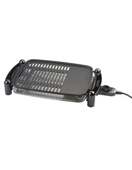 PARRILLA ELECTRICA BLACK DECKER 1500W SUPERFICIE PARA ASAR Y COCINAR A LA PLANCHA 5 NIVELES NEGRO