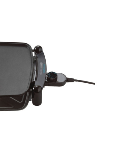 PARRILLA ELECTRICA BLACK DECKER 1500W SUPERFICIE PARA ASAR Y COCINAR A LA PLANCHA 5 NIVELES NEGRO