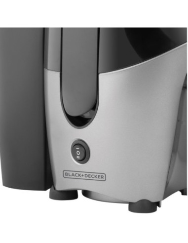 EXTRACTOR DE JUGOS BLACK DECKER 500W 2 VEL. RECIPIENTE CON JARRA NEGRO-PLATEADO