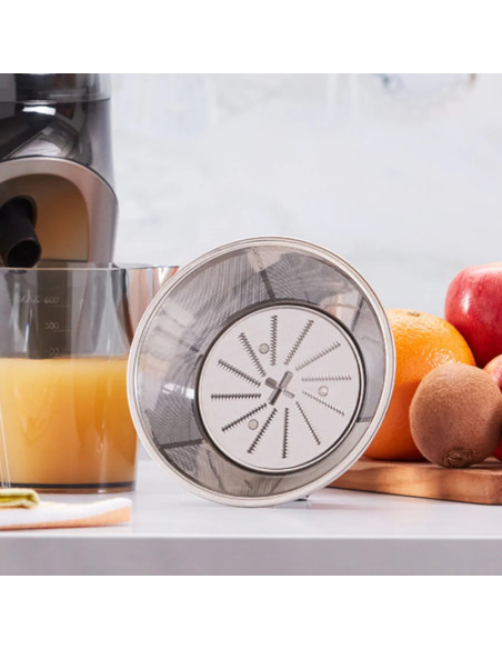 EXTRACTOR DE JUGOS BLACK DECKER 500W 2 VEL. RECIPIENTE CON JARRA NEGRO-PLATEADO