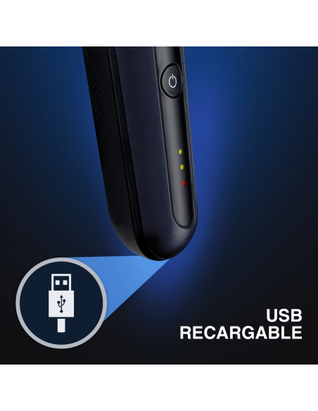 AFEITADORA RECARGABLE REMINGTON CABEZA FLEXIBLE 3 CUCHILLAS RECORTADORA