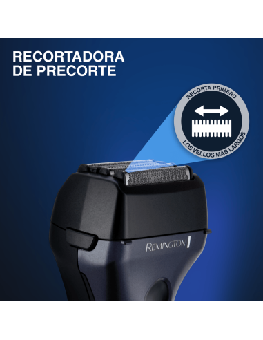 AFEITADORA RECARGABLE REMINGTON CABEZA FLEXIBLE 3 CUCHILLAS RECORTADORA