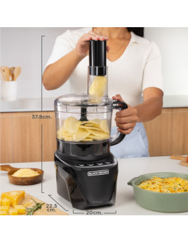 Procesador De Alimentos Black Decker 850w 8tazas Negro