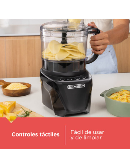 Procesador De Alimentos Black Decker 850w 8tazas Negro