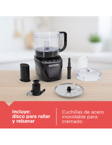 Procesador De Alimentos Black Decker 850w 8tazas Negro
