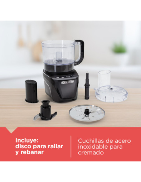 Procesador De Alimentos Black Decker 850w 8tazas Negro