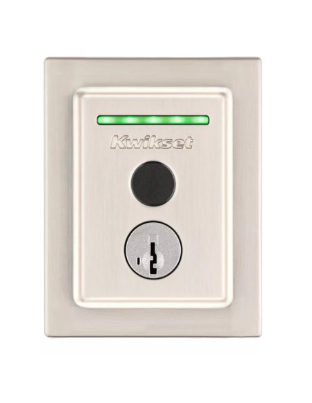 CERRADURA KWIKSET HALO SMART 100 HUELLAS DACTILARES HISTORIAL NIQUEL SATINADO
