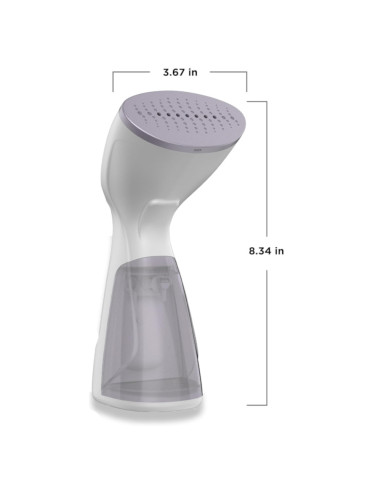 Plancha Vertical Black Decker 1000w-2 Modos De Vapor-6min Uso Continuo Blanco-Purpura