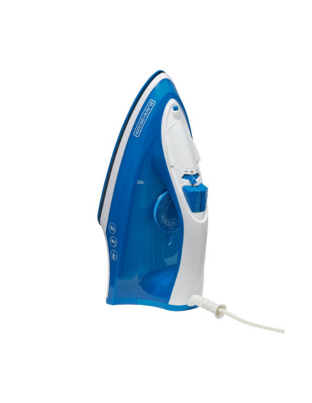Plancha De Ropa Black Decker- 1200w-Antihaderente-Auto Clean Suela Ceramica Azul
