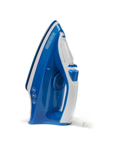 Plancha De Ropa Black Decker- 1200w-Antihaderente-Auto Clean Suela Ceramica Azul