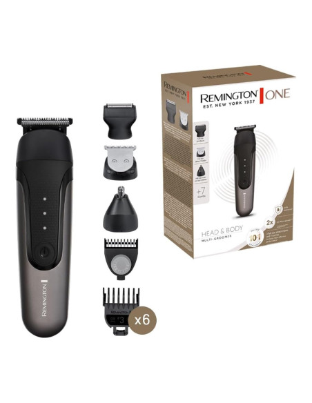Afeitadora Kit Todo En 1 Remington Recargable 9 Piezas A Prueba De Agua Negro