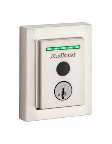 CERRADURA KWIKSET HALO SMART 100 HUELLAS DACTILARES HISTORIAL NIQUEL SATINADO