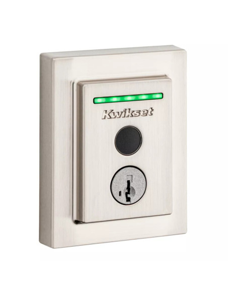 CERRADURA KWIKSET HALO SMART 100 HUELLAS DACTILARES HISTORIAL NIQUEL SATINADO