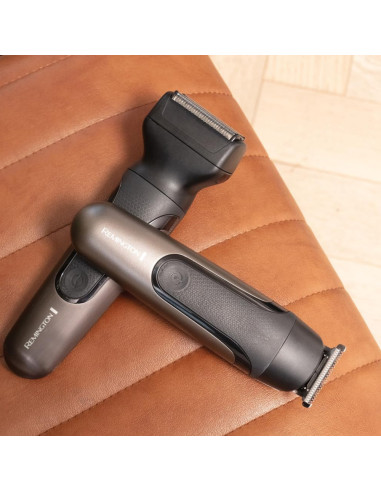 Afeitadora Kit Todo En 1 Remington Recargable 9 Piezas A Prueba De Agua Negro