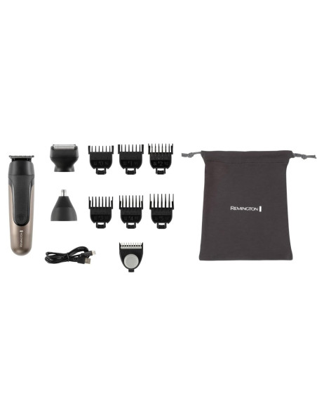 Afeitadora Kit Todo En 1 Remington Recargable 9 Piezas A Prueba De Agua Negro