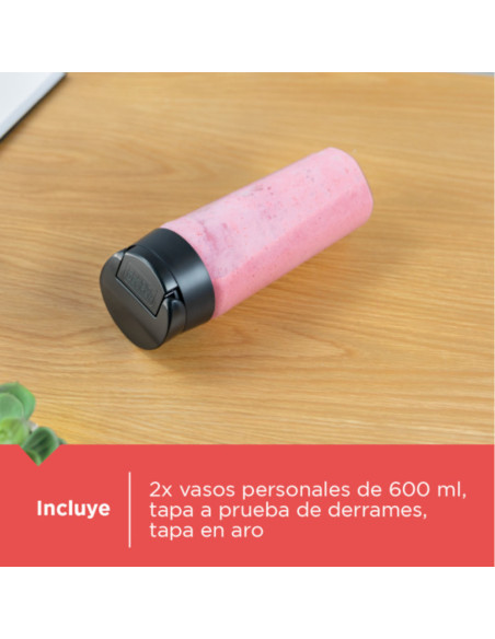 Licuadora Black Decker Personal Ice Crush 2 Vasos 600ml