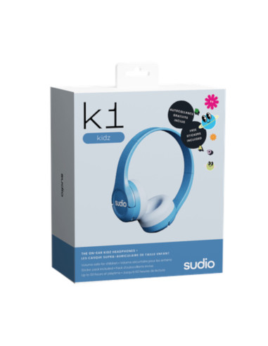 Audifonos Sudio K1 Inalambrico Para Niños 32mm Estilo Ajustable Azul
