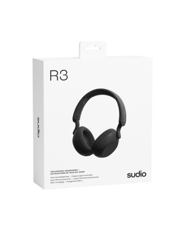Audifonos Sudio R3 Inalambrico Estilo Deportivo Conduccion Osea 40mm Bt Negro
