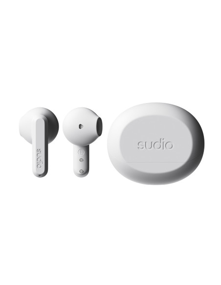 Audifonos Sudio A3 Inalambrico Estilo Tapon 12mm Bt Microf Integr Blanco