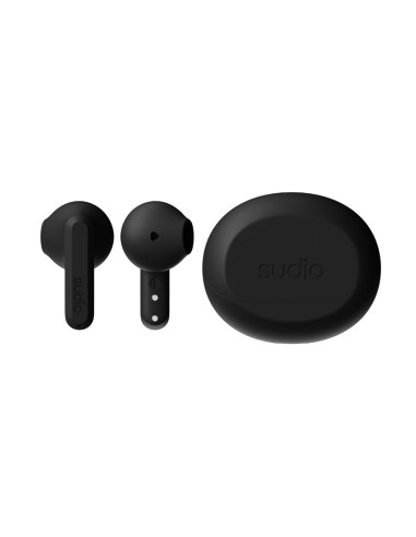 Audifonos Sudio A3 Inalambrico Estilo Tapon 12mm Bt Microf Integr Negro