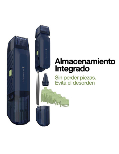 Recortadora Todo En 1 Remington Trim Fit Multifuncion Recargable 9 Piezas Azul