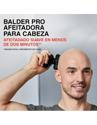 Afeitadora Recargable Remington Balder Pro 5 Cabezas Rotativa Inalambrica 50min Para Cabeza Negra