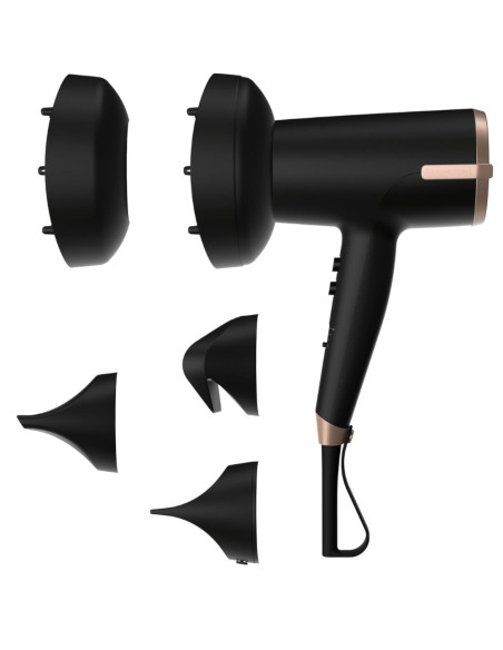 Secador De Cabello Remington Flyaway Concentrador 1900w 3 Niveles 2 Velocidades Negro
