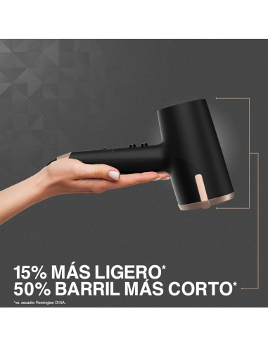 Secador De Cabello Remington Flyaway Concentrador 1900w 3 Niveles 2 Velocidades Negro