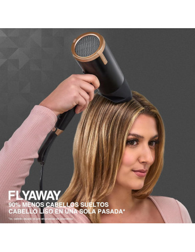 Secador De Cabello Remington Flyaway Concentrador 1900w 3 Niveles 2 Velocidades Negro