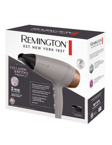 Secador De Cabello Remington Colageno-Biotin Therapy 1900w 3 Niveles 2 Vel. Color Blush