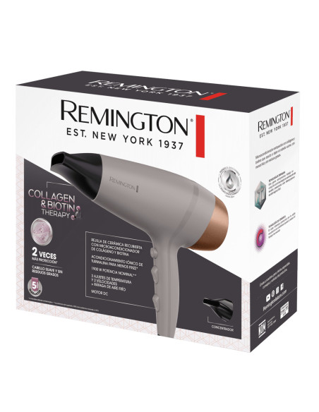 Secador De Cabello Remington Colageno-Biotin Therapy 1900w 3 Niveles 2 Vel. Color Blush