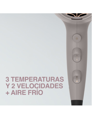 Secador De Cabello Remington Colageno-Biotin Therapy 1900w 3 Niveles 2 Vel. Color Blush
