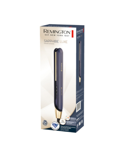 Plancha De Cabello Remington Sapphire Luxe 230grd 5 Ajustes Apagado Autom. Azul Marino-Champagne