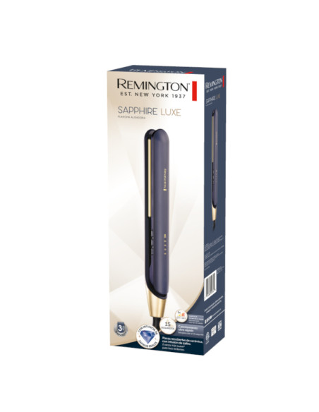 Plancha De Cabello Remington Sapphire Luxe 230grd 5 Ajustes Apagado Autom. Azul Marino-Champagne