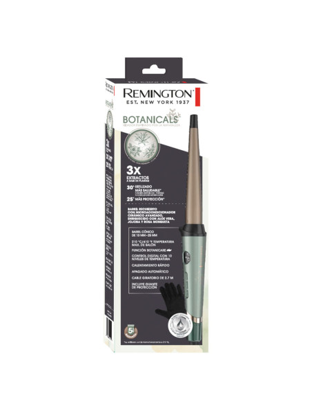 Rizador De Cabello Remington Botanicals  Control Digital 10 Niveles Apagado Autom. 210 Grados Gris